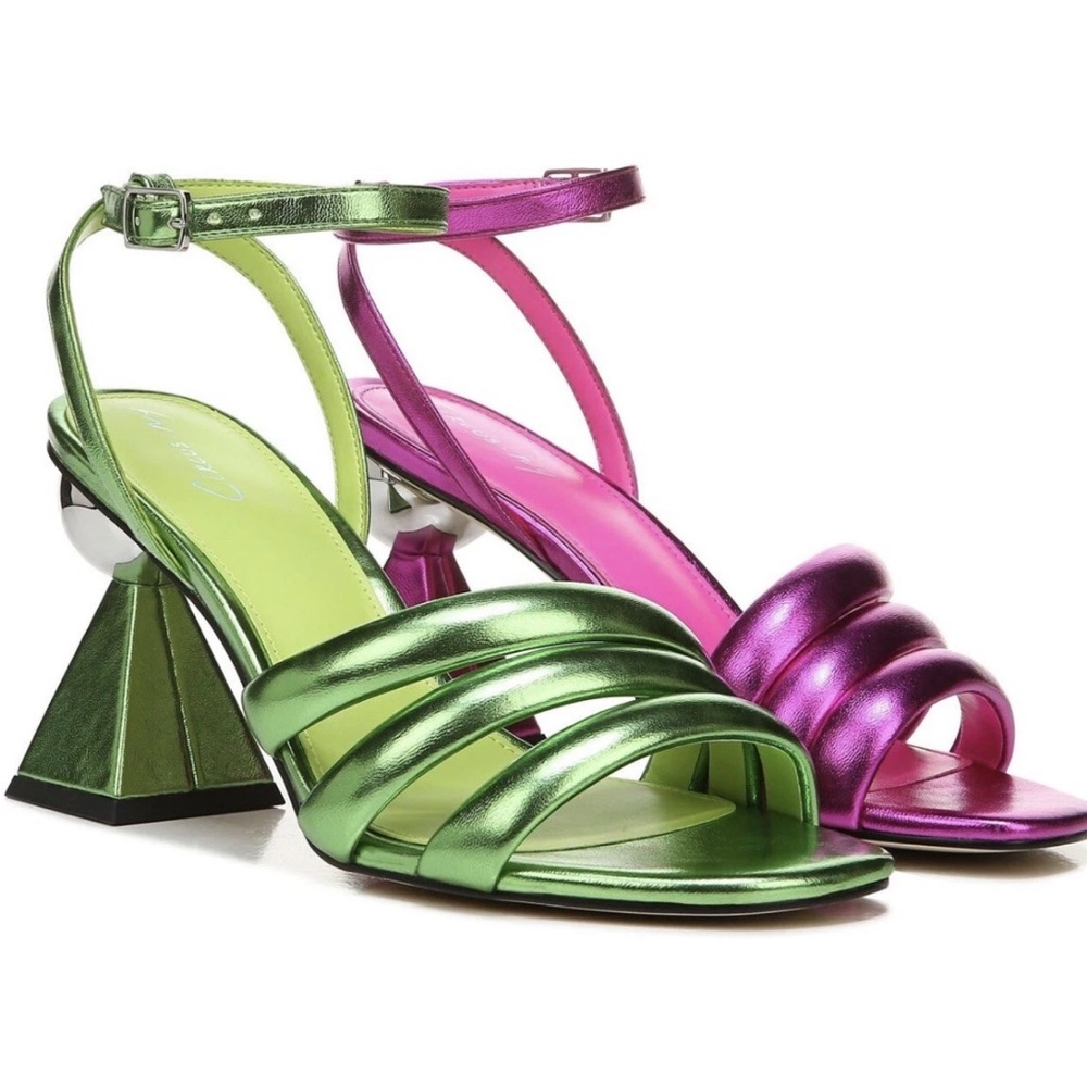 Circus by Sam Edelman Metallic Green and Purple Heels